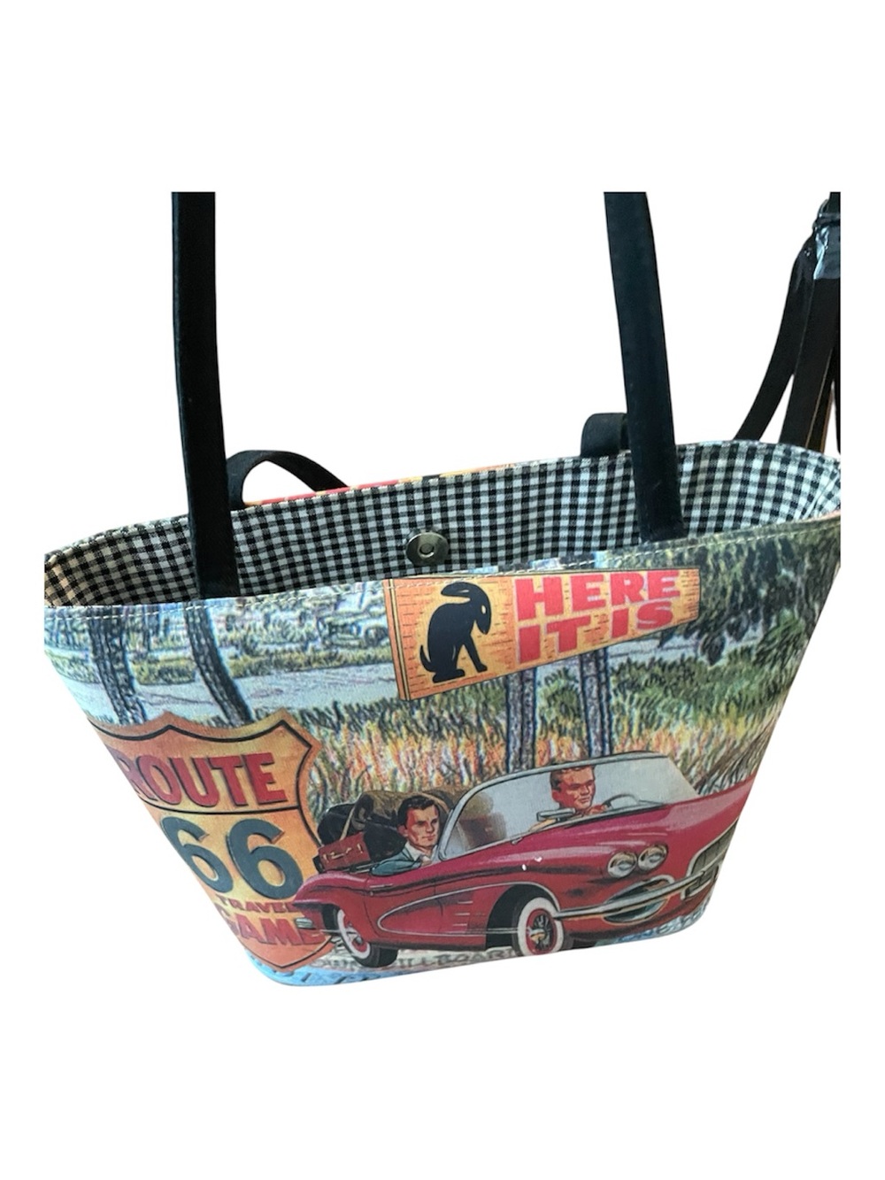 Women's Colorful Route 66 Graphic handbag